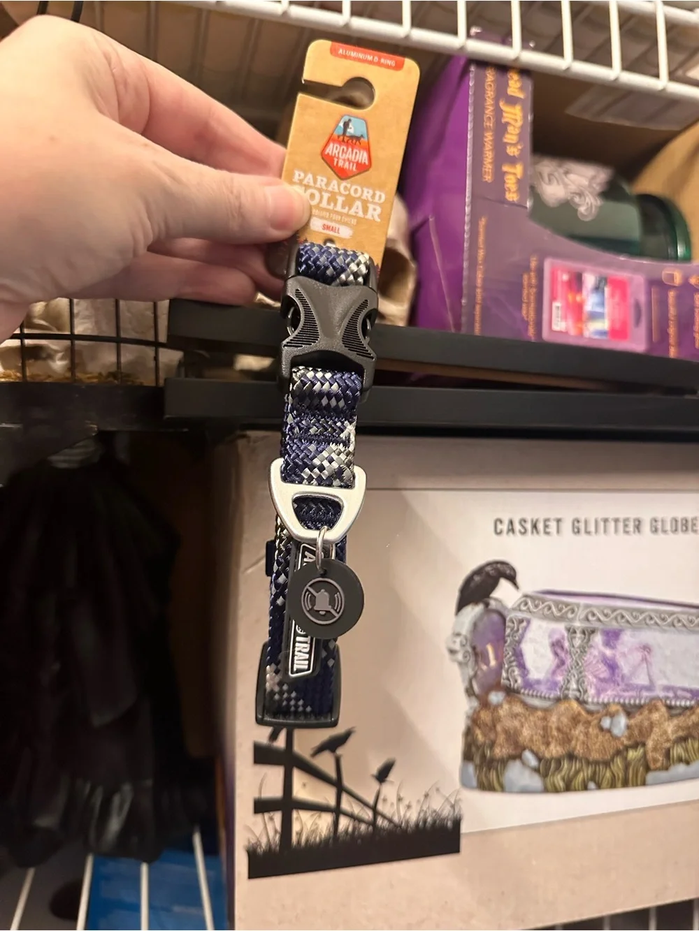 Bundle Of 2 Arcadia Trail Dog Collars 1 Blue and 1 Gray